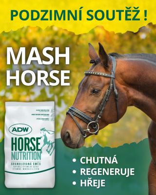 🍂🐴 SOUTĚŽTE S NÁMI! 🐴🍂 Připravili jsme pro vás podzimní soutěž – o pytel směsi Mash Horse! 💚 Podmínky jsou jednoduché: 1️⃣...